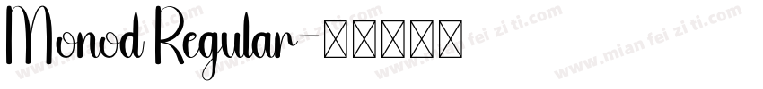 Monod Regular字体转换